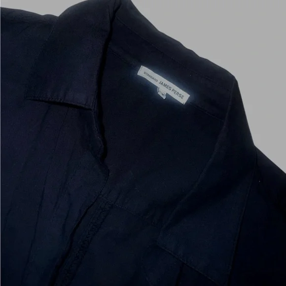 Vintage Standard James Perse Midnight Blue Button-Up Shirt - Picture 4 of 6